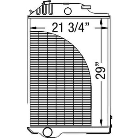 Aftermarket New Radiator Fits John Deere Tractor 4630 AR61890 AR61884
